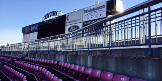 Signage at Cardinal Stadium at The University of Louisville