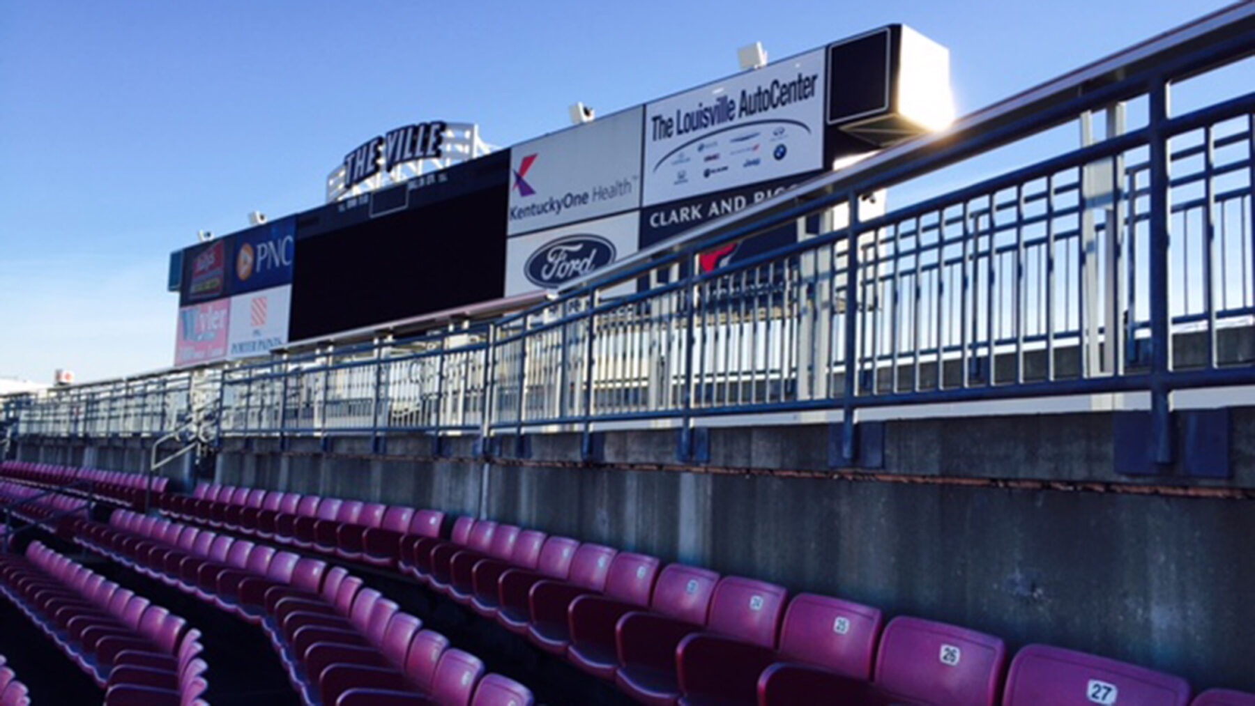 Signage at Cardinal Stadium at The University of Louisville