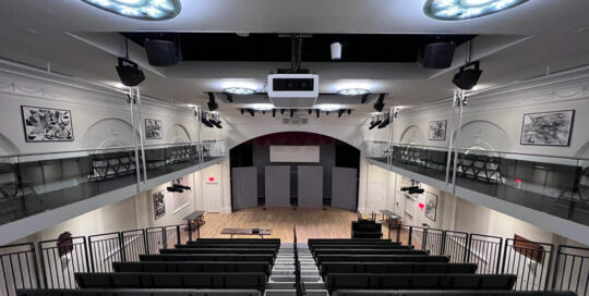 Interior of the Pomfret School Hard Auditorium