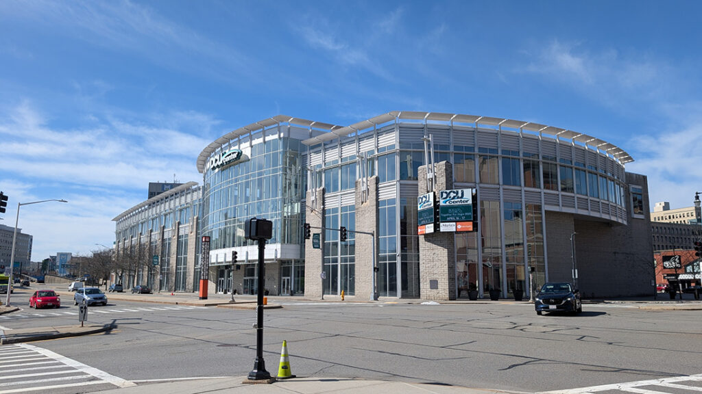 Exterior of the DCU Center Arena, Convention Center
